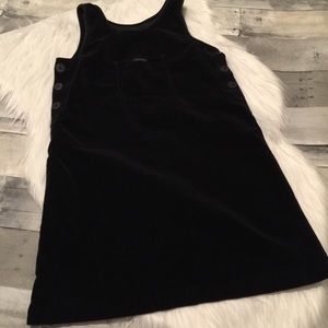 Girls Calvin Klein black suede dress size large